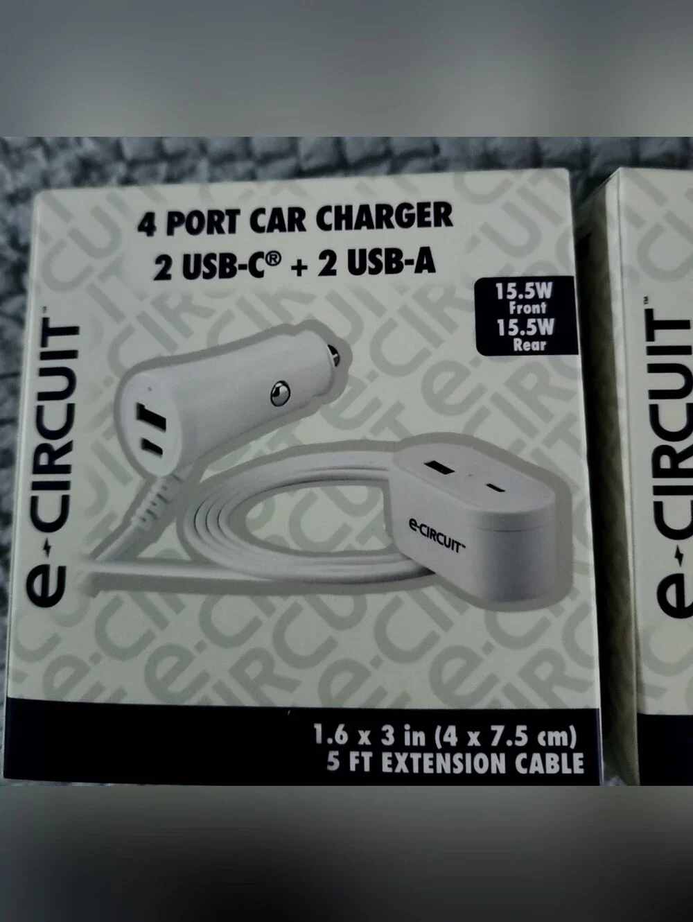e circuit white car